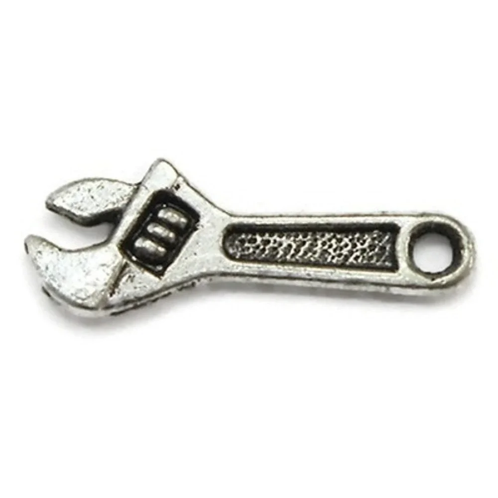 12pc Wrench Charms, tools construction handyman, jewelry‎ making supplies